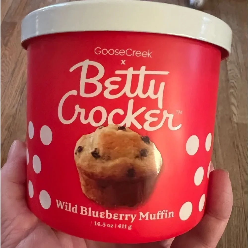 Goose Creek Limited Edition Betty Crocker Blueberry Muffinsin 3 Wick Candle